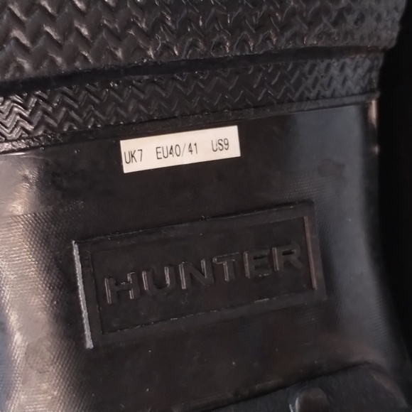 Hunter Rain Boots Original Short Gloss sz 9 - Picture 10 of 11